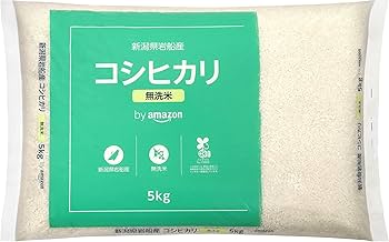 smile　コシヒカリ無洗米　25K袋発送 Amazon.co.jp: by Amazon 無洗米 新潟岩船産 コシヒカリ (Happy